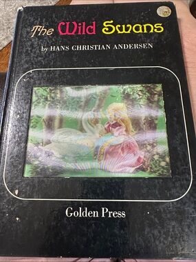 The Wild Swans by Hans Christian Andersen - Black Hardcover (Golden Press)